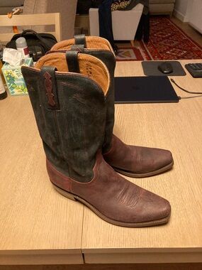 Lucchese Brazos Western Cowboy Boots wine 12